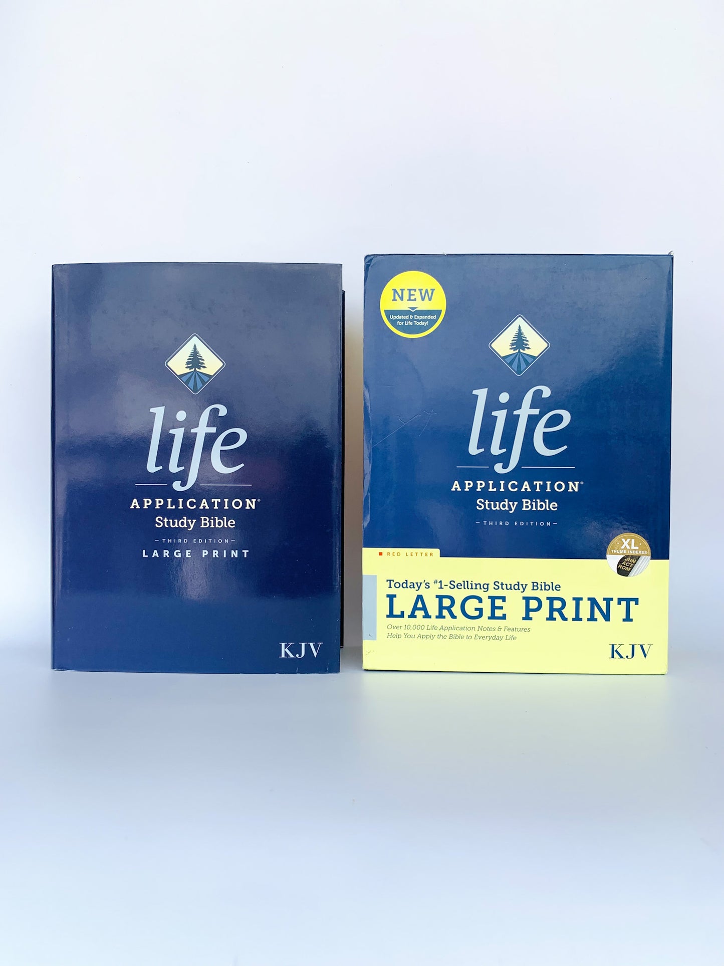 KJV Life Application Study Bible, Third Edition (Hardcover, Indexed, Red Letter, Large Print)  BLUE Color