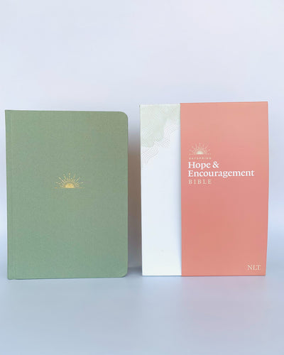 NLT DaySpring Hope & Encouragement Bible (Hardcover Deluxe, Seafoam Green)