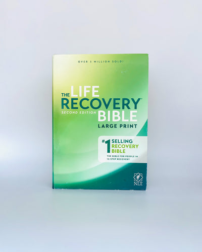 NLT Life Recovery Bible (Hardcover, Large Print):  Addiction Bible Tied to 12 Steps of Recovery for Help with Drugs, Alcohol, Personal Struggles