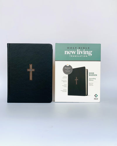 NLT Wide Margin Bible, Filament-Enabled Edition (Genuine Leather, Black)