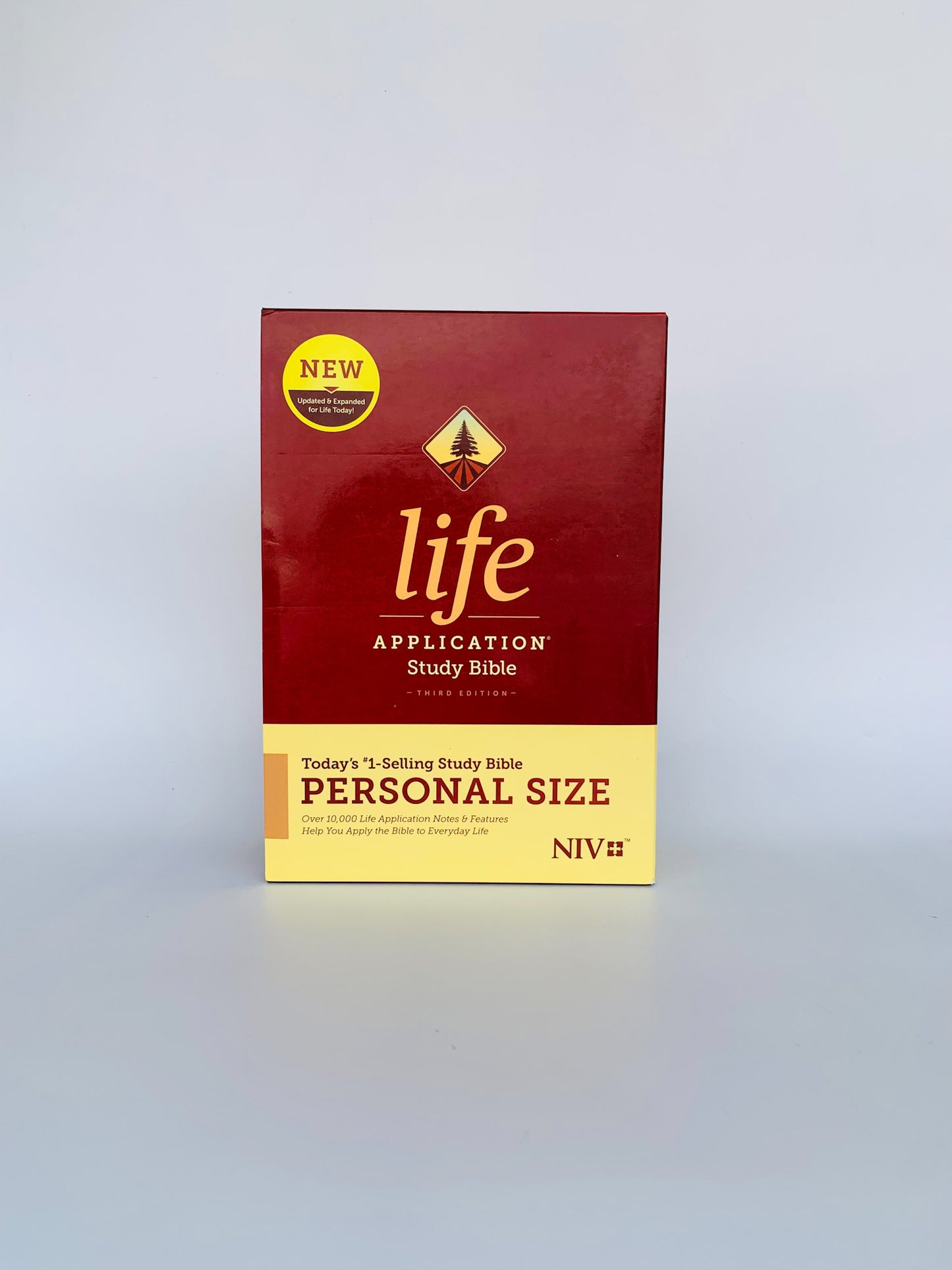 NIV Life Application Study Bible, Third Edition, Personal Size (Hardcover) RED Color