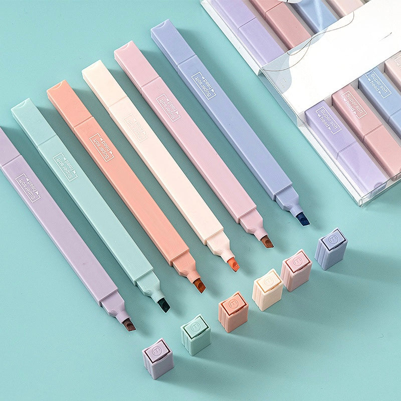 Pastel highlighters (Set of 6) CODE 018