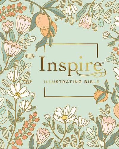 NLT DaySpring Inspire Illustrating Bible, Filament Enabled (Spiral Bound, Mint Floral Garden)