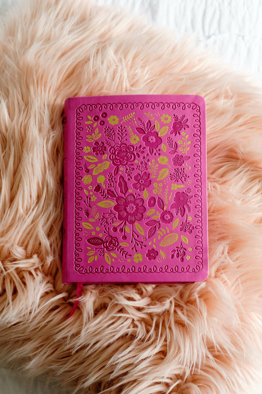 My Bible SKJV for Girls (Pink and Gold Florals)