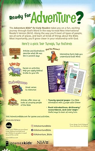 NIrV, Adventure Bible for Early Readers
