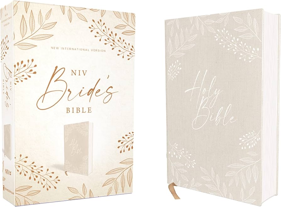 NIV, Bride's Bible, Cloth over Board, Cream, Red Letter, Comfort Print