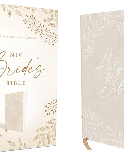 NIV, Bride's Bible, Cloth over Board, Cream, Red Letter, Comfort Print