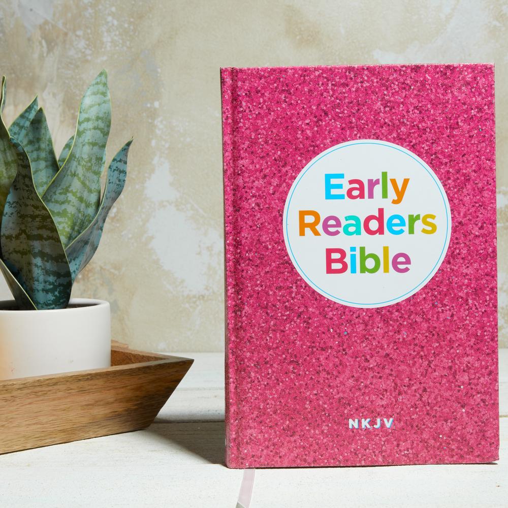 NKJV, Early Readers Bible, Hardcover, Pink