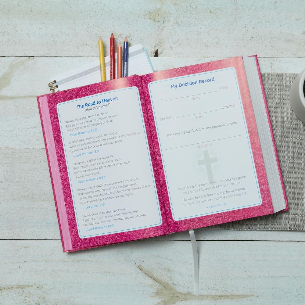 NKJV, Early Readers Bible, Hardcover, Pink