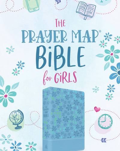 The Prayer Map Bible for Girls NLV [Sky Blue Shimmer]