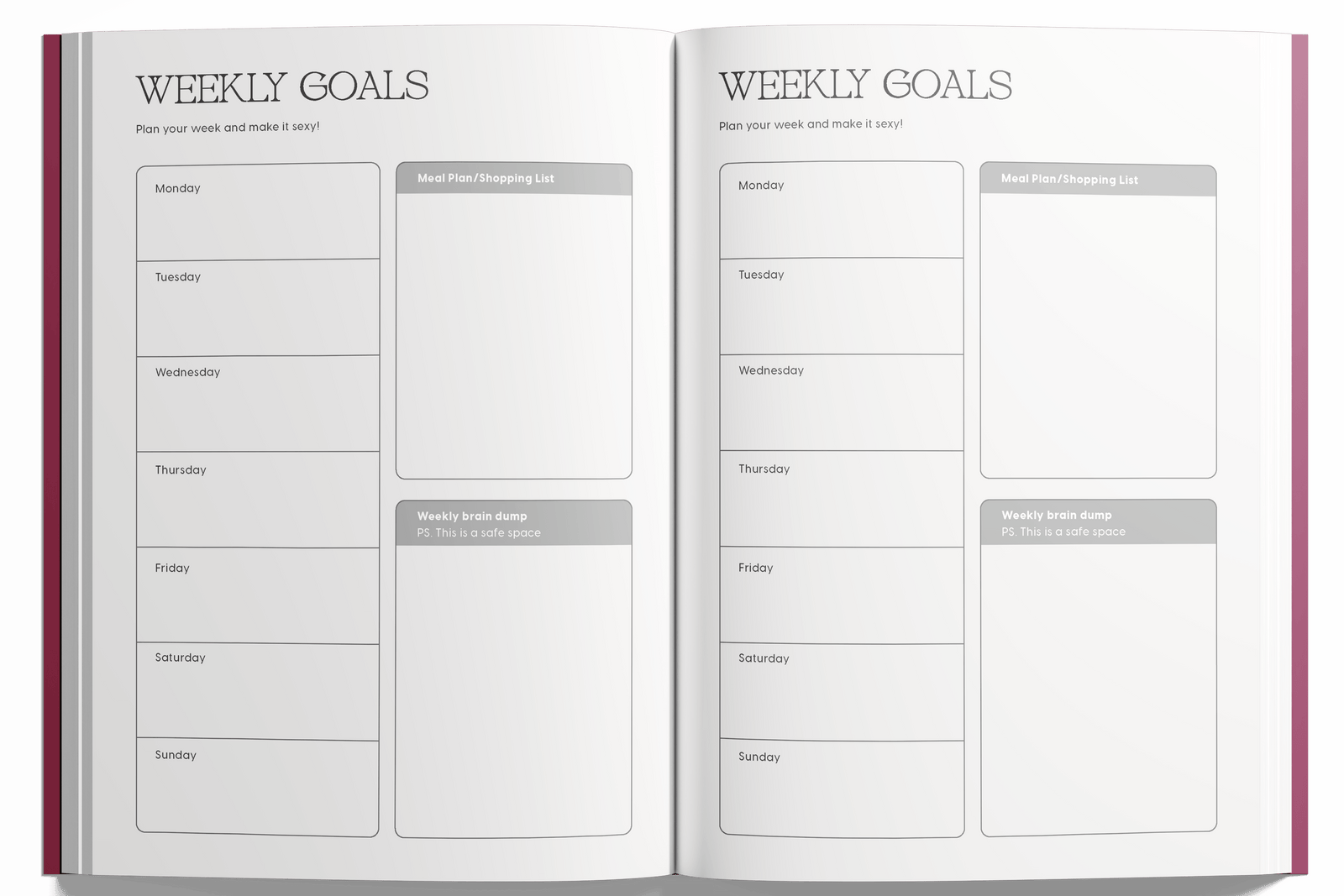 Planner page preview