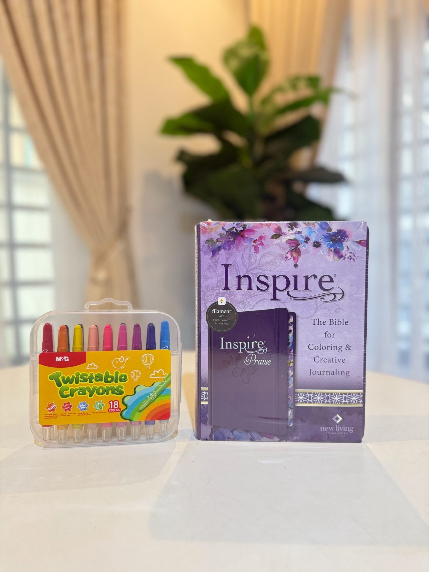 Inspire PRAISE Bible NLT  ( Hardcover, Purple): Inspire Coloring Bible Nearly 500 Illustrations to Color, Creative Journaling Bible Space