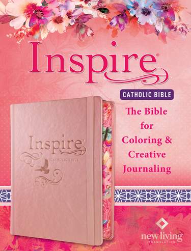 Inspire Catholic Bible NLT (Hardcover, Rose Gold)